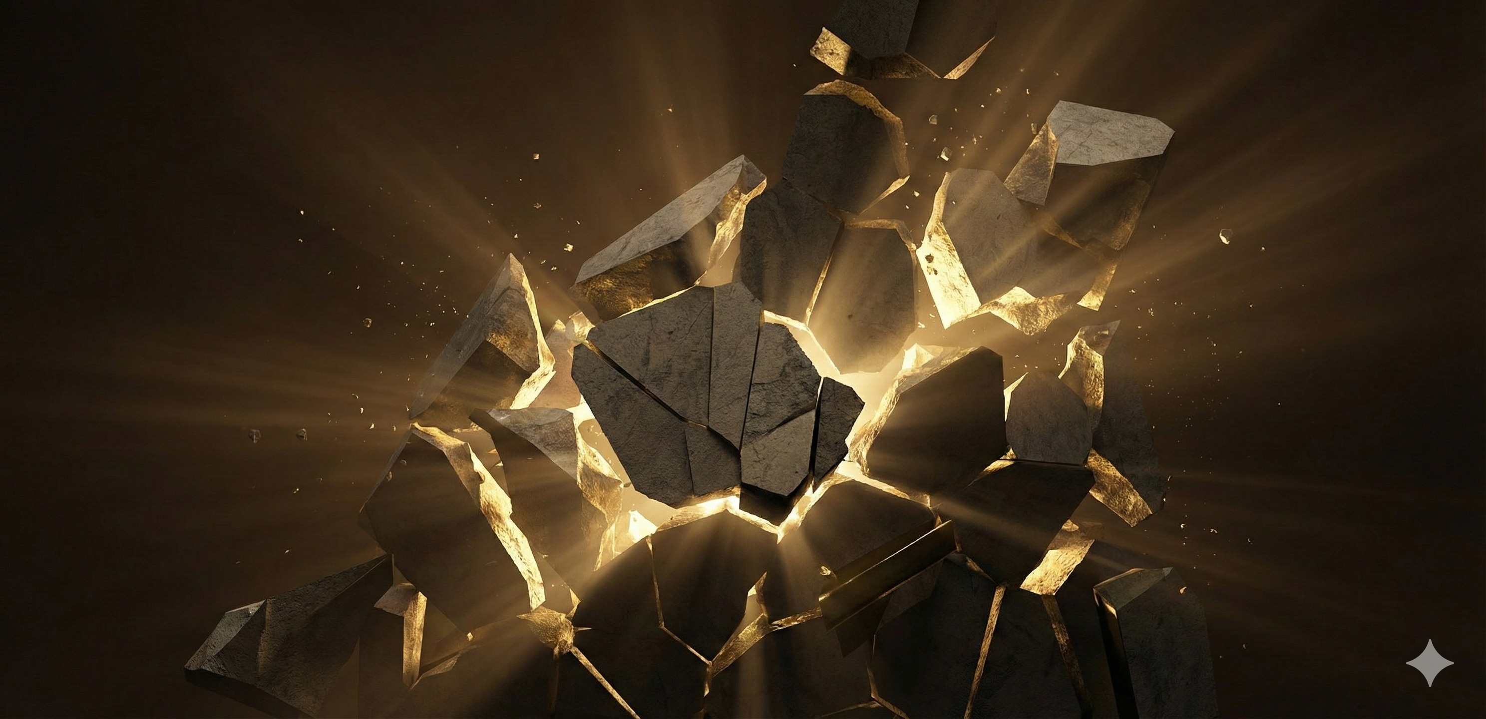 Aufbrechende Strukturen mit Licht